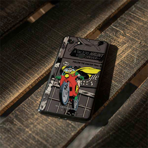 DC Comics Robin Vintage Action pose pattern Google Pixel 3 XL Skin